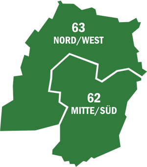 Wahlkreise 62 und 63